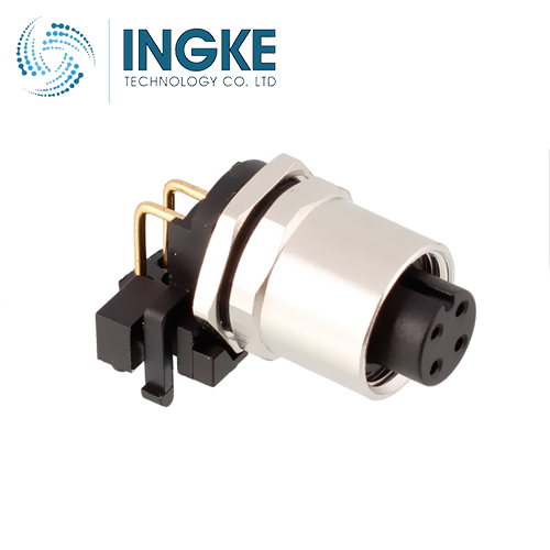 3-2172078-2 M12 Circular Connector Receptacle 4 Position Female Sockets Panel Mount A Code IP68 Waterproof