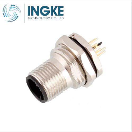 860-005-113R004 M12 Connector A Code 5 Position Receptacle Male Pins Solder