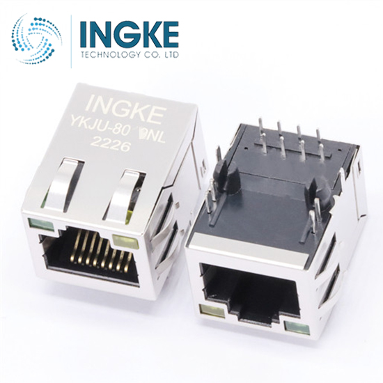 HALO Electronics HFJT1-E1G20C3-L51RL Modular Connectors / Ethernet Connectors 1G EXTTEMP 1x1 TabUp RJ45 MAG G(Y)/G LED INGKE
