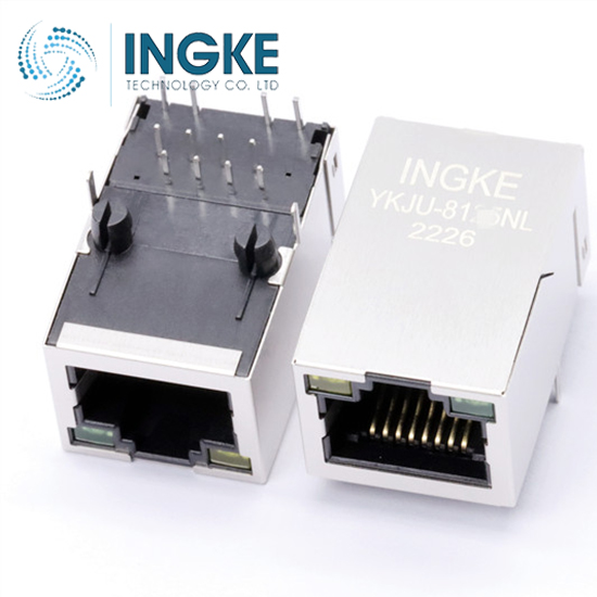 HALO Electronics HFJT1-1G16-L11RL Modular Connectors / Ethernet Connectors GIGABIT 1x1 Tab UP RJ45 w/MAG G/G LED INGKE