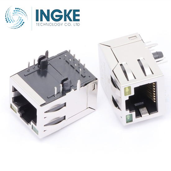 HALO Electronics HFJ11-1G01E-L11RL  Modular Connectors / Ethernet Connectors GIGABIT 1x1 Tab UP RJ45 w/MAG G/G LED INGKE