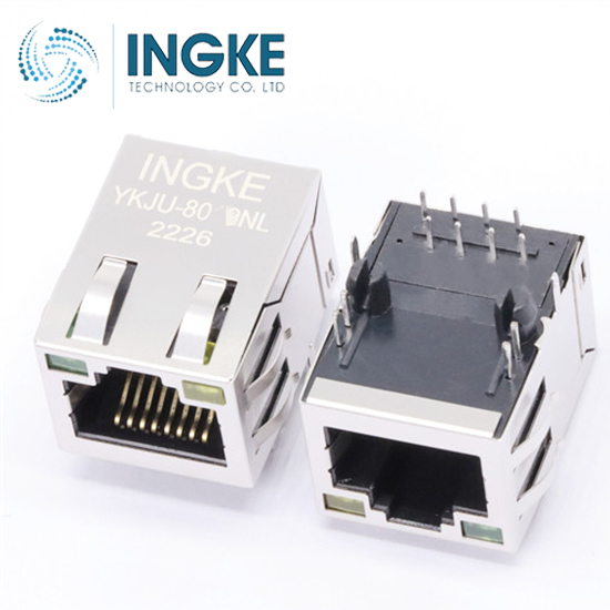HALO Electronics HFJ11-1G01E-L12RL Modular Connectors / Ethernet Connectors GIGABIT 1x1 Tab UP RJ45 w/MAG G/Y LED INGKE