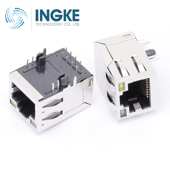 HALO Electronics HFJ11-1G06E-L12RL  Modular Connectors / Ethernet Connectors GIGABIT 1x1 Tab UP RJ45 w/MAG G/Y LED INGKE