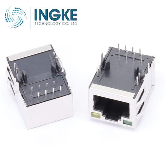 HALO Electronics HFJ11-1G11E-L12RL Modular Connectors / Ethernet Connectors GIGABIT 1x1 Tab UP RJ45 w/MAG G/Y LED INGKE