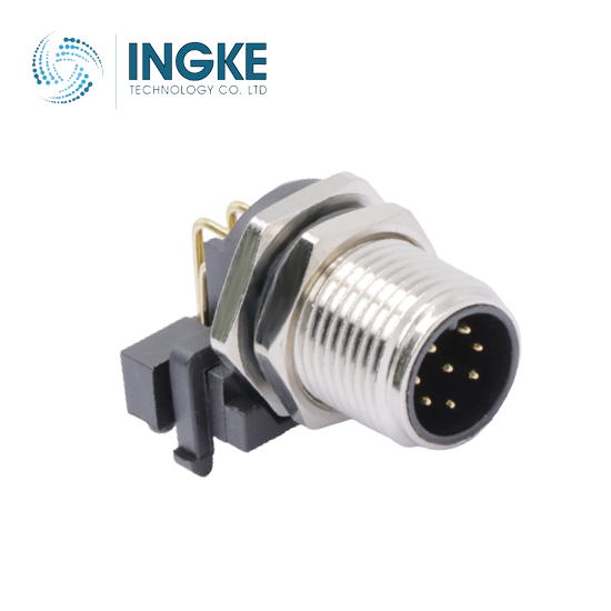 YKM12-PTB01089A M12 Connector 8 Position Panel Mount Angled A Code IP68 INGKE