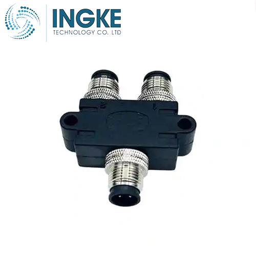 Y58-D04-MMMR001 Circular Connector Distributor Y-Shaped 4/4 (2) Male Pins/Male Pins (2)