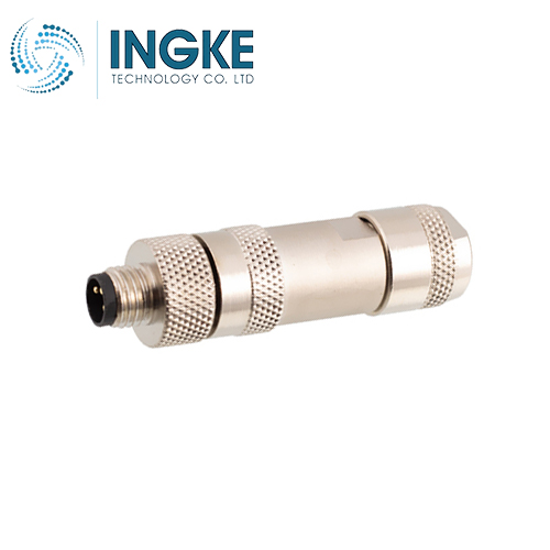 21023691301 M8 Circular Connector Receptacle 3 Position Male Pins Screw Waterproof A-Code IP67