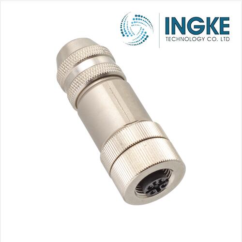 RKCQS 4/9 single pk of 1  M12 Circular Connector  4 Contact  Female Socket   B Coded		