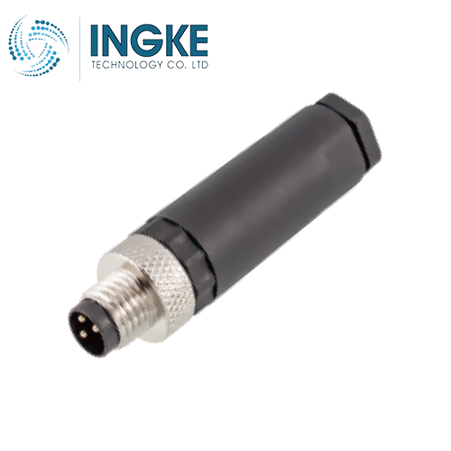 RSMCK 4 M8 Circular Connector Plug 4 Position Male Pins Screw IP67 Waterproof