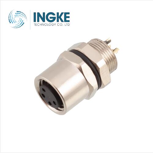 YKM8-3503F Substitute TE 1838839-1 M8 Circular Connector 3 Position Receptacle Female Sockets Solder Cup Panel Mount