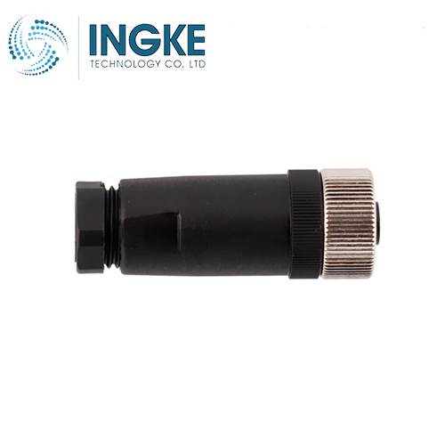 T4110501021-000 M12 Circular Connector Plug 2 Position Female Sockets Screw D-Code IP67 Waterproof