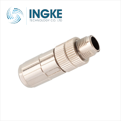 21033821410 M12 Circular Connectors 4 Position Plug Male Pins IDC D Code Shielded