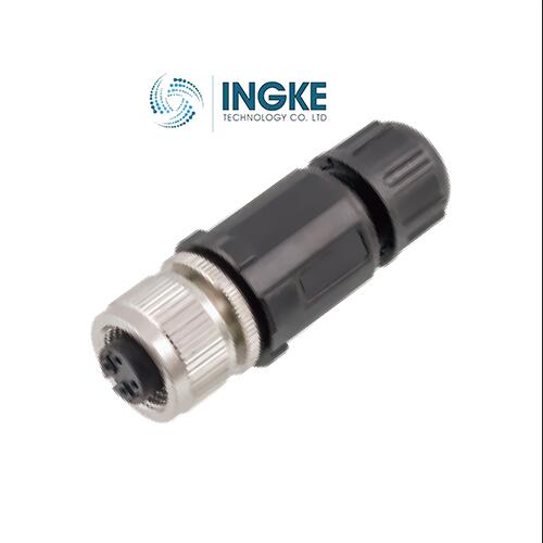 1-2823446-3​  M12 Circular Connector  4 Positions   Female Sockets   D Orientation  Shielded