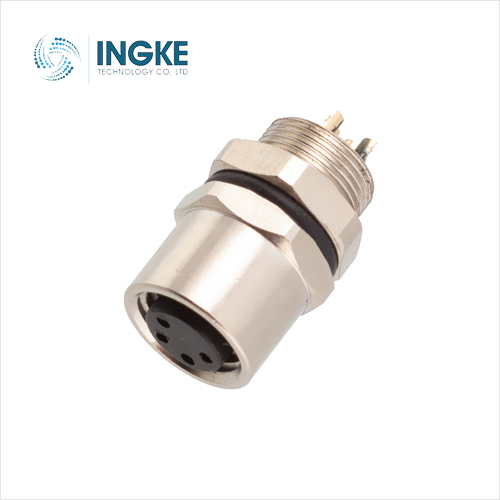 1524789 M8 4 Position Circular Connector Receptacle Female Sockets Solder