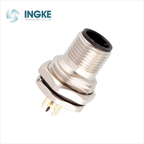 1553048 5 Position Circular Connector Plug Male Pins Solder IP67 - Dust Tight Waterproof