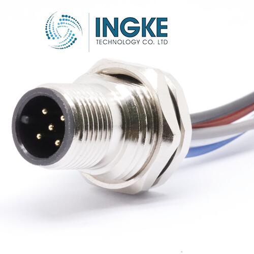 MPM12A05I06BR02  M12 Circular Connector  5 Positions  Male Pins  IP67  Unshielded