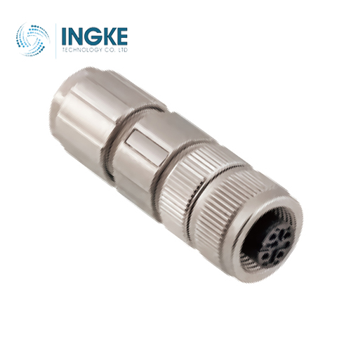1413992 5 Position Circular Connector Receptacle Female Sockets IDC Shielded
