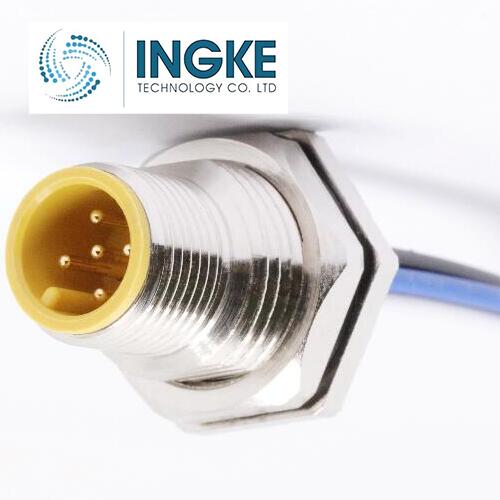 MPM12A04I12BF02  M12 Circular Connector  4 Contact  IP67  Male Pins  Shielded