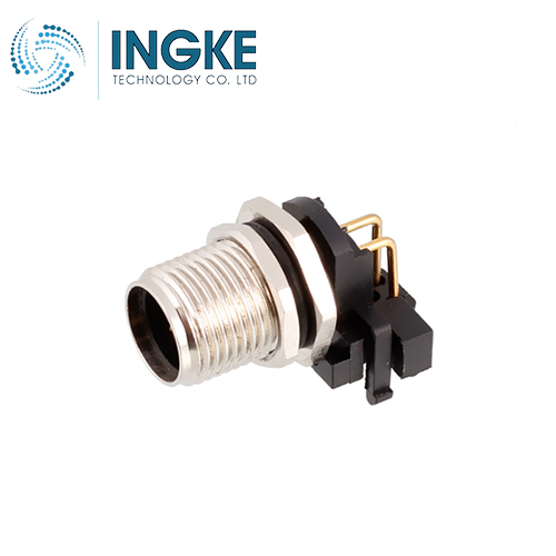 5-2172080-2 M12 Circular Connector Receptacle 8 Position Male Pins Panel Mount Waterproof IP67 A-Code