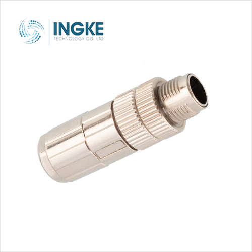 1559602 17 Position Circular Connector Plug Male Pins Axial Pierce