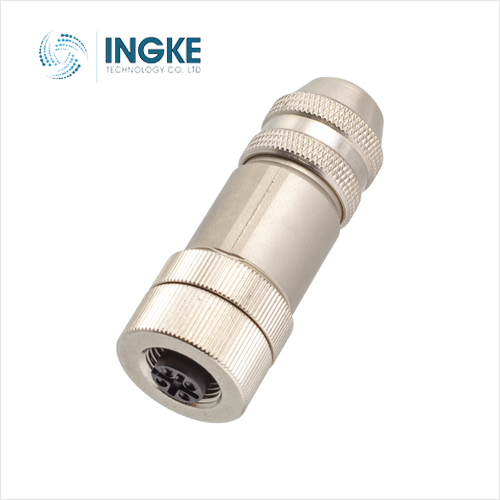 1414611 8 Position Circular Connector Receptacle Female Sockets IDC
