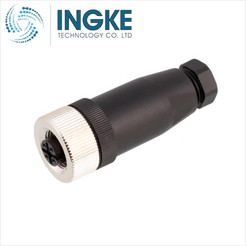T4110501041-000 M12 CONNECTOR FEMALE 4PIN D CODED