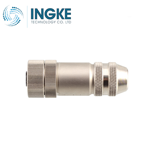 T4110011041-000 M12 Circular Connector Plug 4 Position Female Sockets Screw IP67 Waterproof A-Code