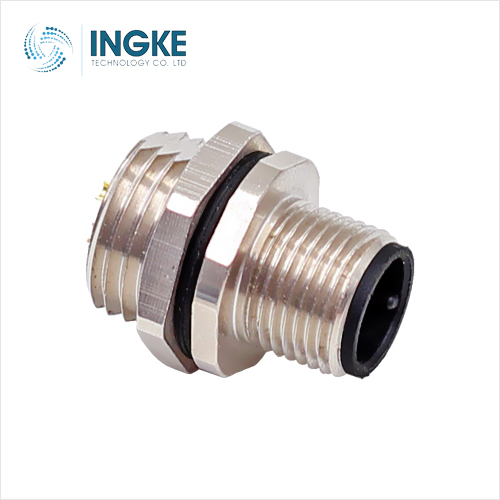21033111402 M12 Male Pins Receptacle Unshielded IP67 - Dust Tight Waterproof Usage Industrial Environments