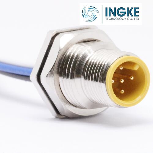 MPM12A05I12DR02  M12 Circular Connector  5 Positions  IP67  Male Pins  Unshielded