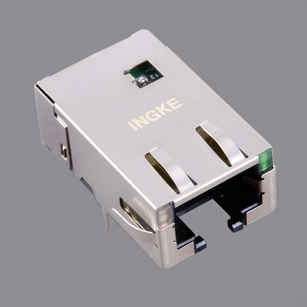 JT4-1104HL Single Port 10GBase-T RJ45 Modular Jack Connector with EMI Finger